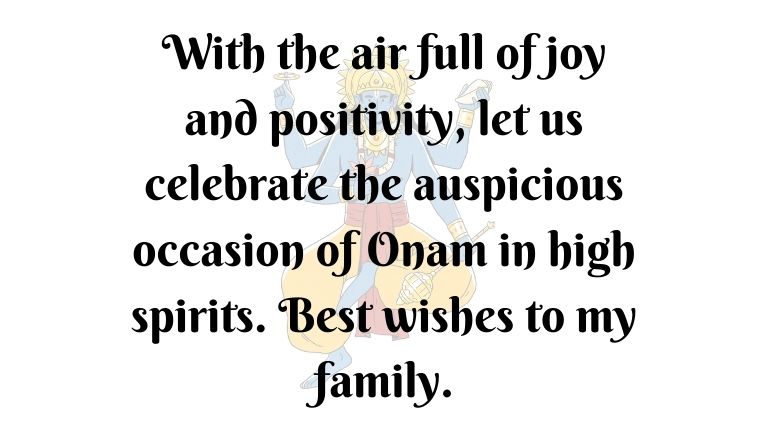 Onam Wishes for family