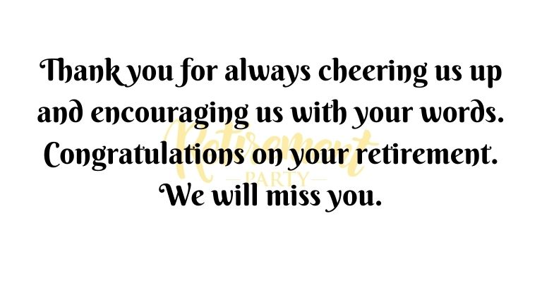Retirement Wishes for colleagues