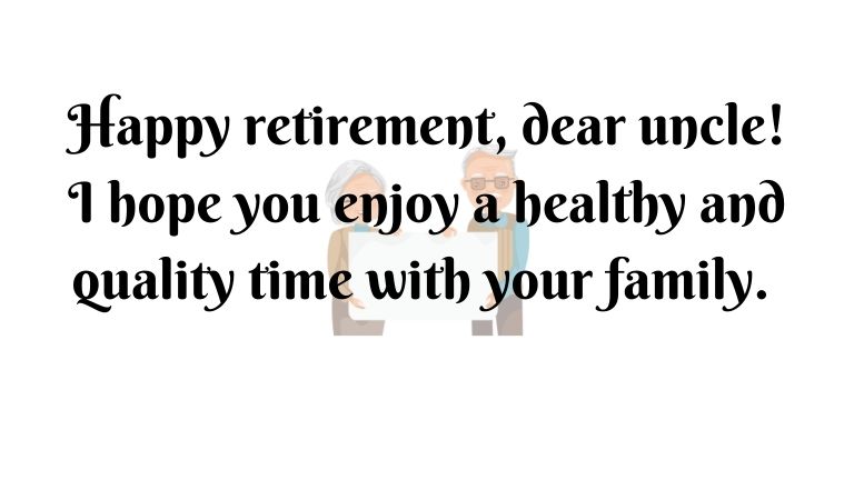 Retirement Wishes for family